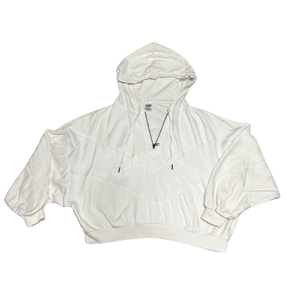 PINK Victoria's Secret Tops - PINK Victoria's Secret White Hoodie